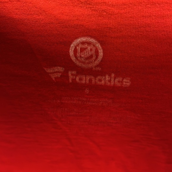 NHL Fanatics Mens LS Flames Charmander 60 Jersey Tee Color Red Size Small - Picture 3 of 5